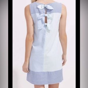 Vineyard Vines Seersucker Colorblock Keyhole Back Kentucky Derby Shift Dress 10